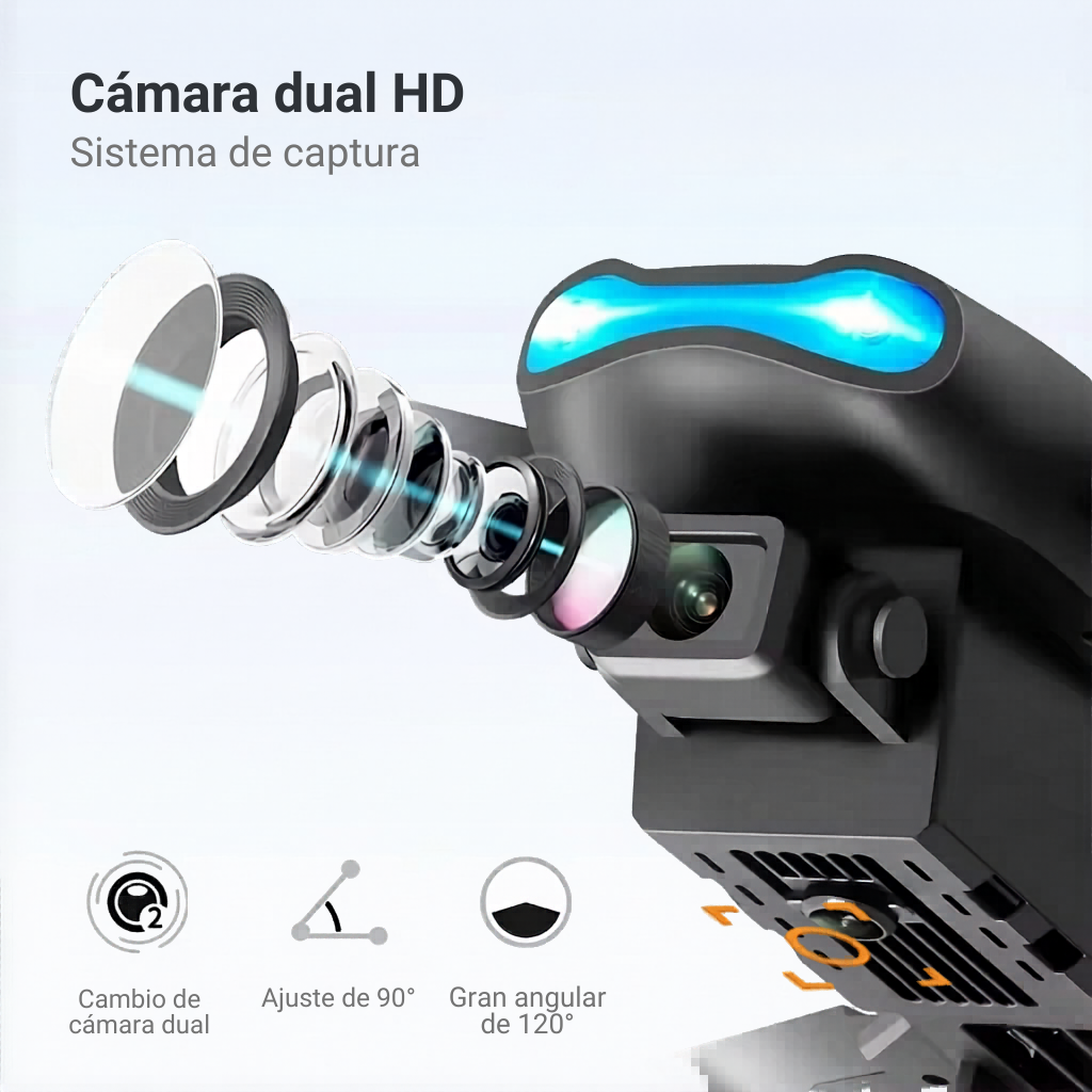 [OFERTA] - Dron E99 Max Sky Vision 4K + DOBLE BATERÍA + CONTROL PANTALLA CELULAR