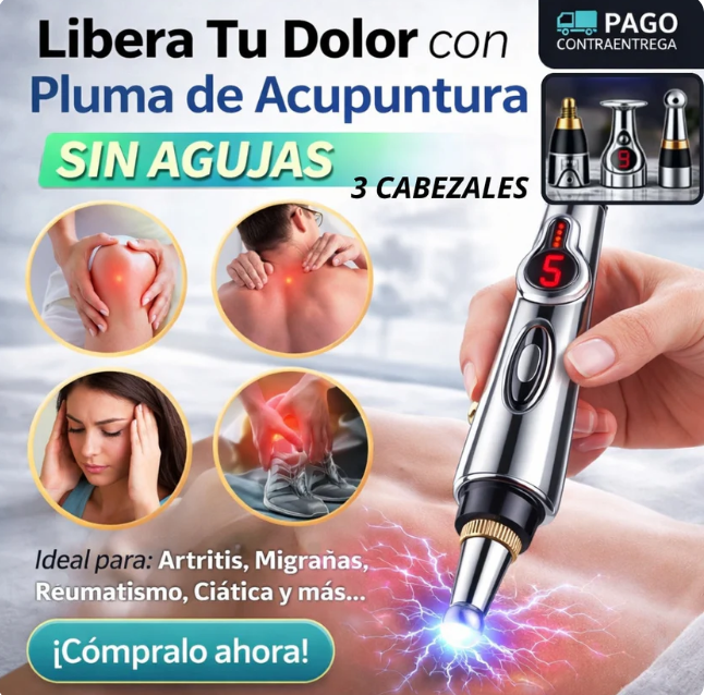 Alivio Instantáneo Sin Agujas - Lapiz Acupuntura - 3 en 1 ⚡️